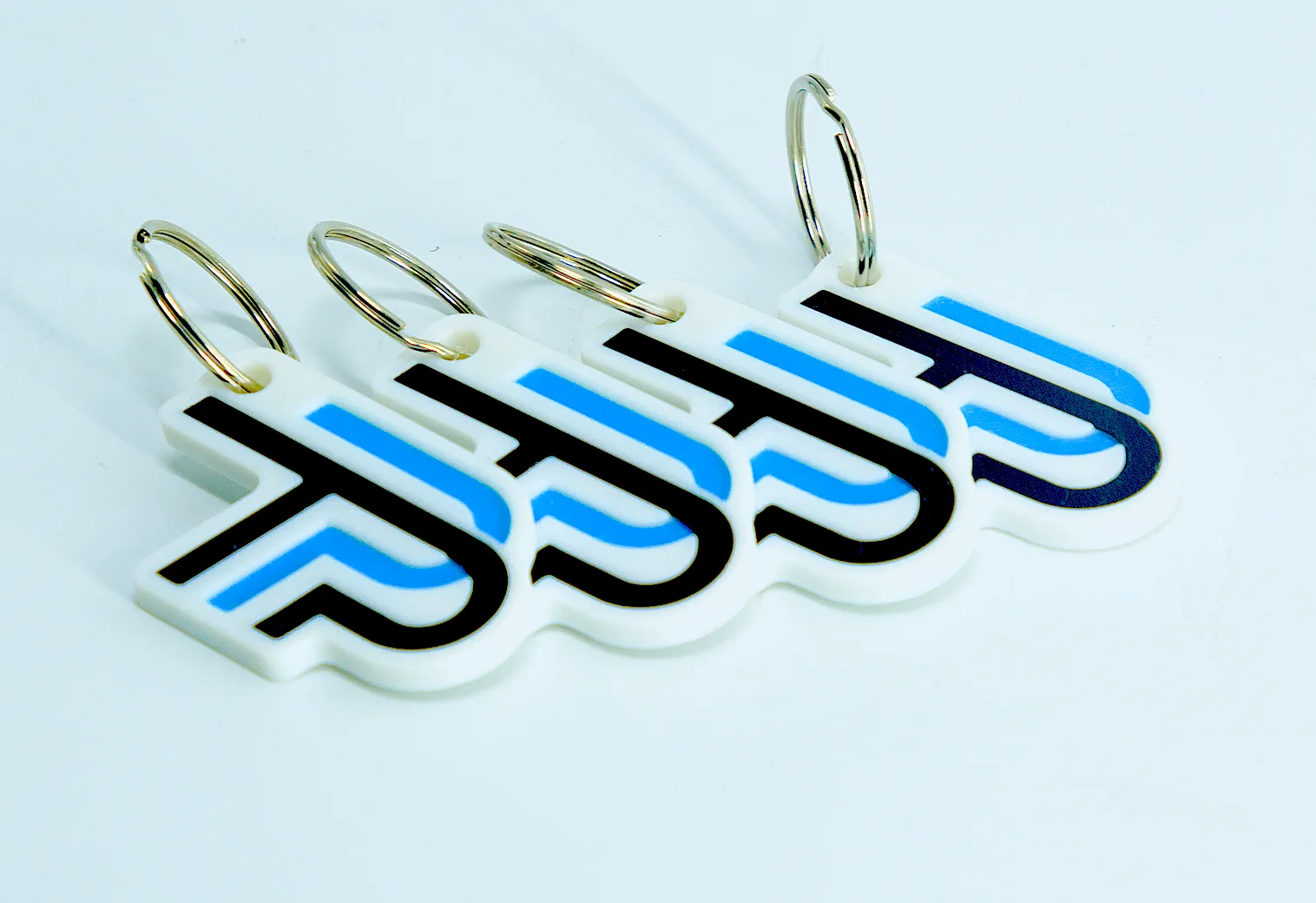 Custom NFC keychains made for The Printed Pieces